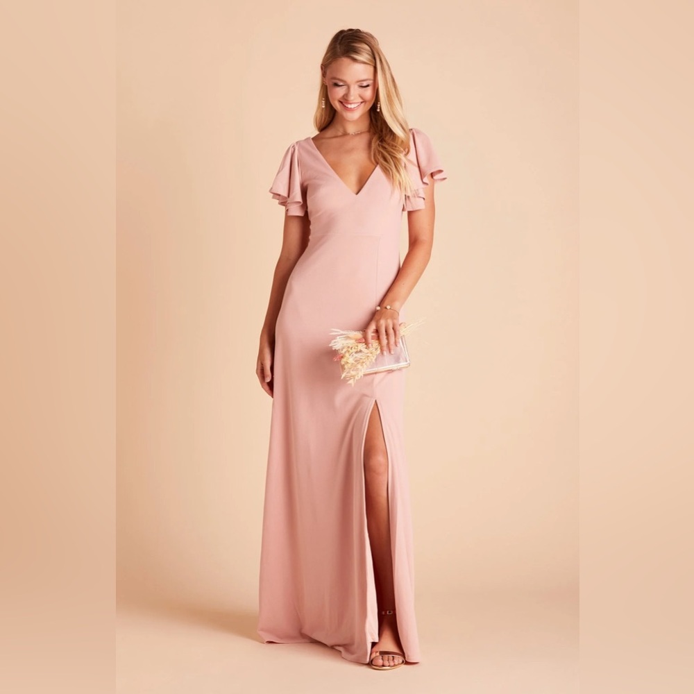 Birdy Grey HANNAH DRESS CREPE DUSTY ROSE MEDIUM NEW NWT  BRIDESMAID WEDDING
